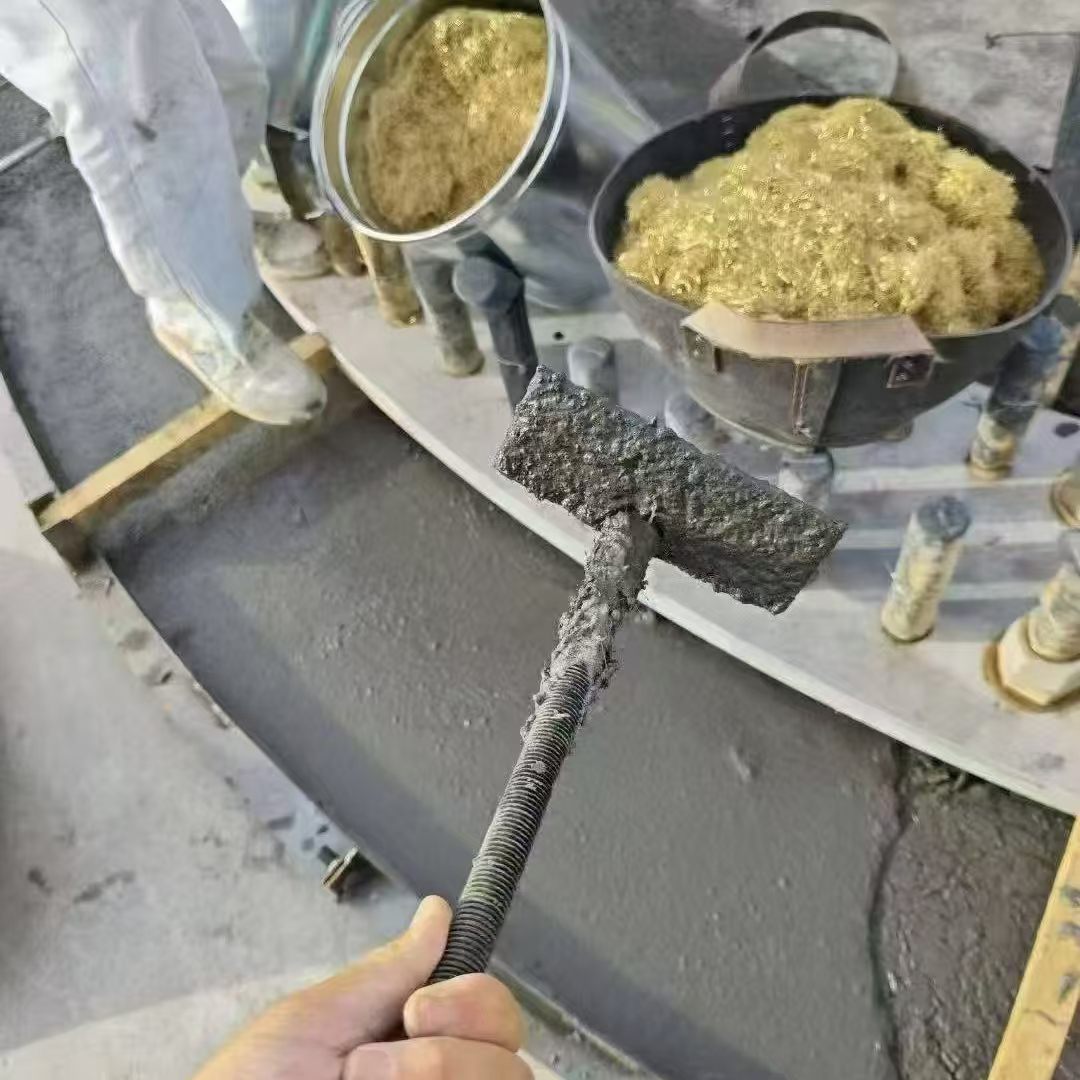 荔蒲C120钢纤维高强无收灌浆料 轧机压缩机汽轮机发电机锻压设备底座灌浆材料